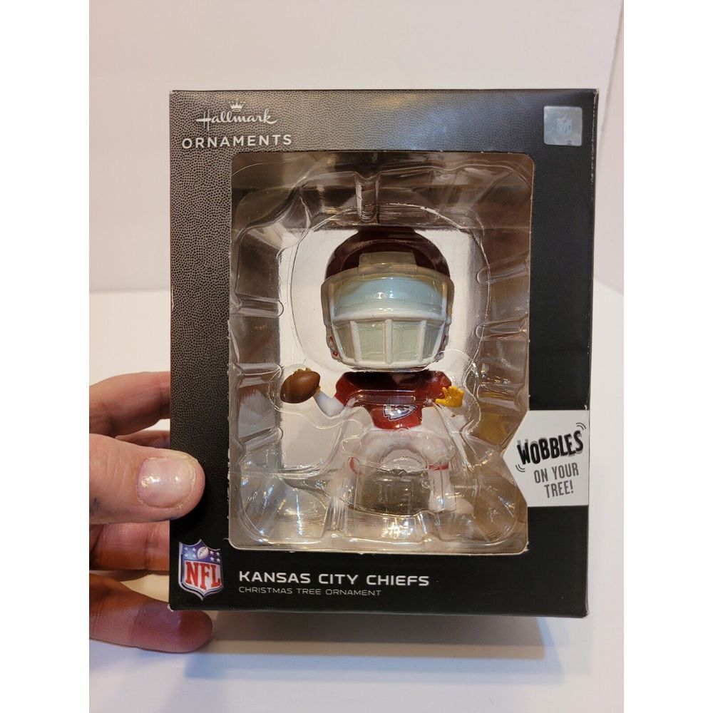 Hallmark Ornament, Kansas City Chiefs, wobbles on your tree bobble‎ head